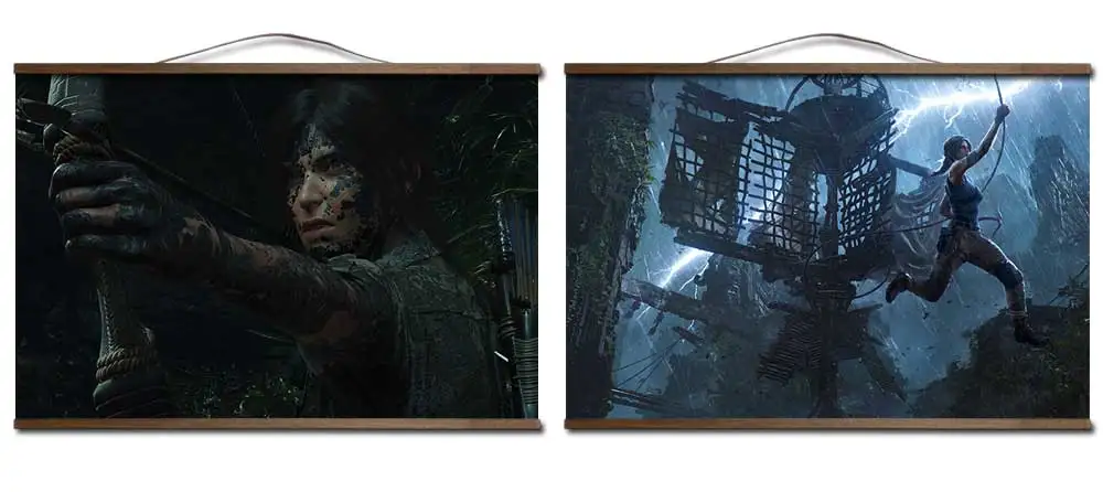 Shadow of the Tomb Raider игровой плакат для HD холст декоративные постеры настенная живопись с твердой деревянной подвеской свиток