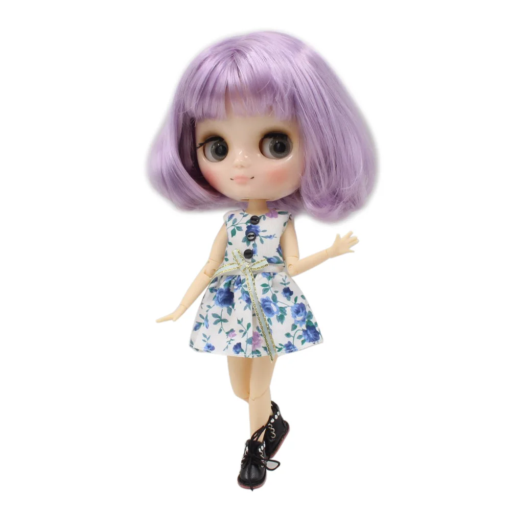 Кукла blyth Middie шарнирное тело фиолетовые волосы короткие 1/8 20 см BL2137/1049|Куклы| |