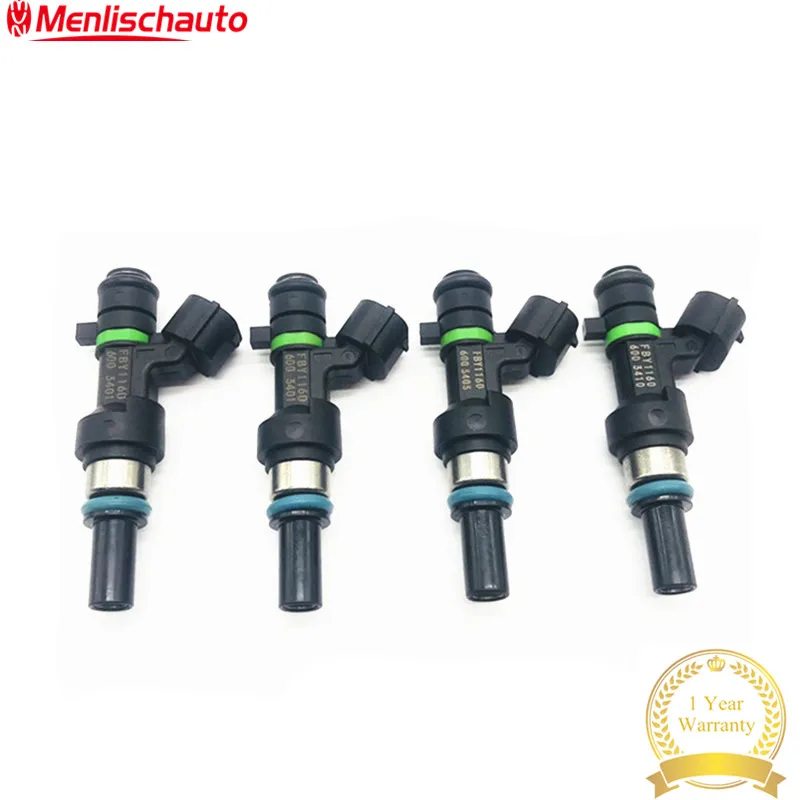 4 шт. топливный инжектор 16600-ED000 FBY1160 для Tiida 1,6 NV200 HR16 Sylphy Citroen Triumph sega