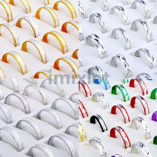 2000 шт оптовая продажа смешанные партии 4 стиля алюминиевые женские кольца