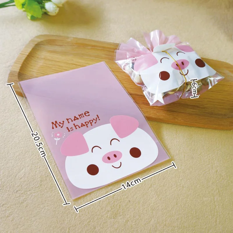 5 шт./лот Мультяшные животные свинка/Кот/корова сумка для конфет Свадебная