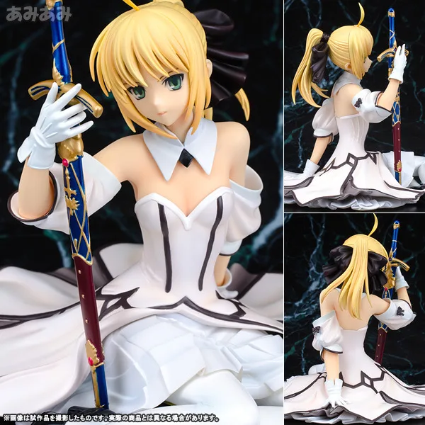 13 см аниме Fate Stay Night zero saber модель белый свадебный букет Saber lily ПВХ фигурка гаражный