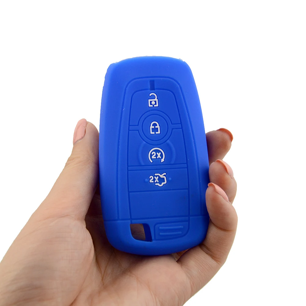 Автомобильный Стайлинг 4 кнопки мягкий силиконовый резиновый чехол для ключа