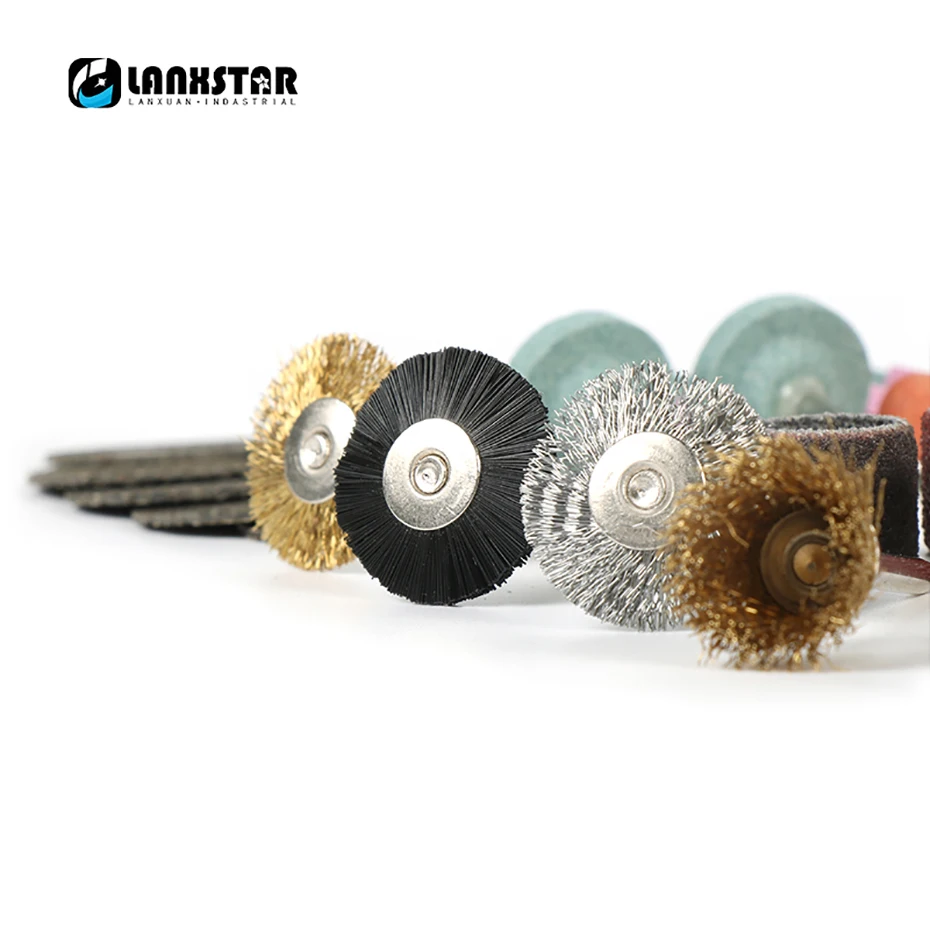 Lanxstar 161 шт. набор инструментов для полировки, полировки, резки, роторный дремель, шлифовальный станок