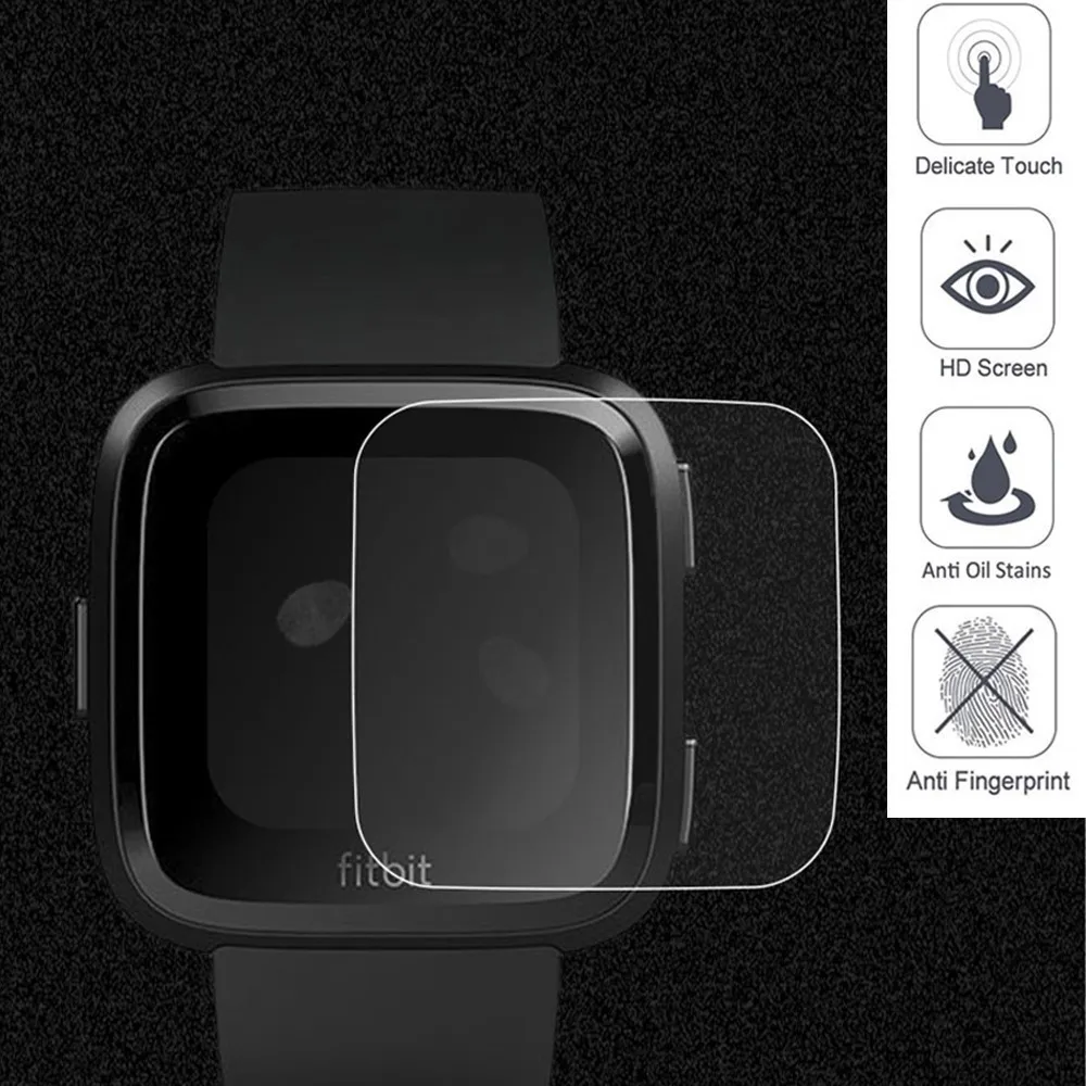 Replacement Band For Fitbit Versa/Versa Lite Strap With Screen Protector Silicone Bracelet Accessories For Fit Bit Versa Band