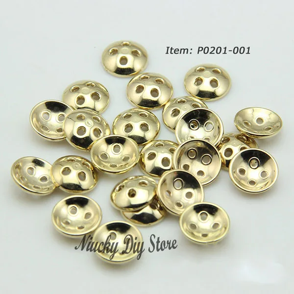 Новейшие 4 отверстия чаши в форме золотого покрытия abs пуговицы для