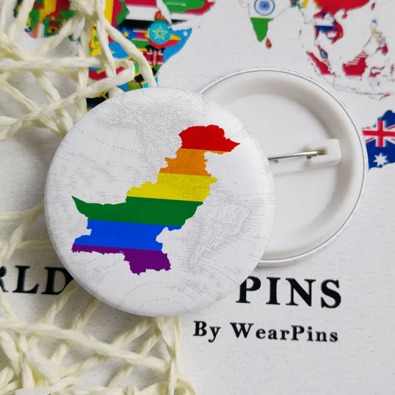 ЛГБТ гей радуга фестиваль Прайд жестяные кнопки значки|Броши| |