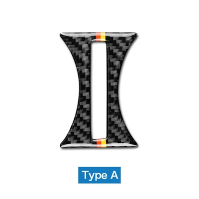 carbon with strips Скорости полета для Mercedes Benz W169 W117 W156 A класс cla GLA автомобильные аксессуары из углеродного волокна автомобильный держатель чашки крышка отделка, декоративные наклейки - Название цвета: carbon with strips