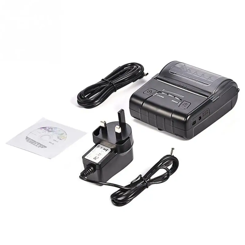 Мини USB Bluetooth Термальный чековый принтер POS печать для iOS Android Windows Linux UK Plug|Принтеры|