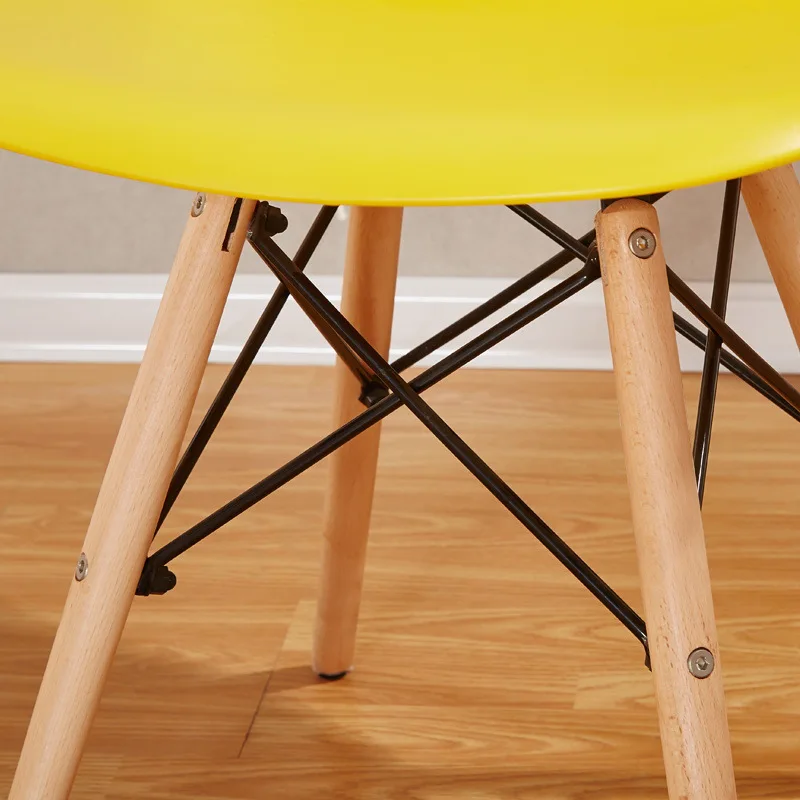 1 шт. креативный современный дизайн обеденный стул со спинкой с деревянными