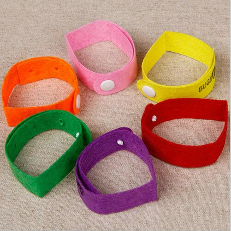 Комплект из 2 предметов с натуральной цитронеллой ремешок Ткань Браслет от