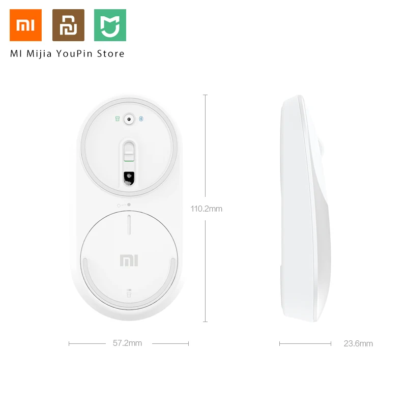 Оригинальный Xiaomi Mouse портативный беспроводной в наличии Mi 2 4 GHz Оптический Bluetooth 0