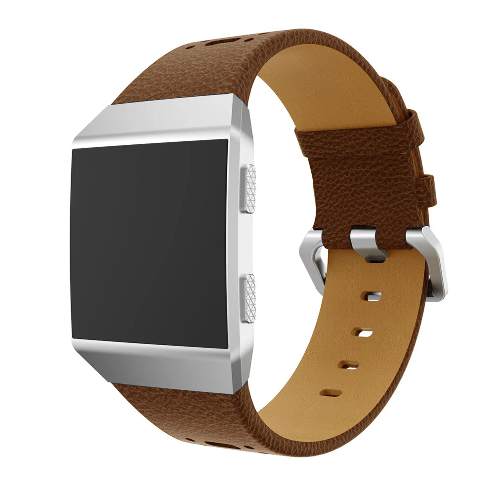 Ретро часы из натуральной кожи ремешок Браслет для Fitbit ионные Смарт замена