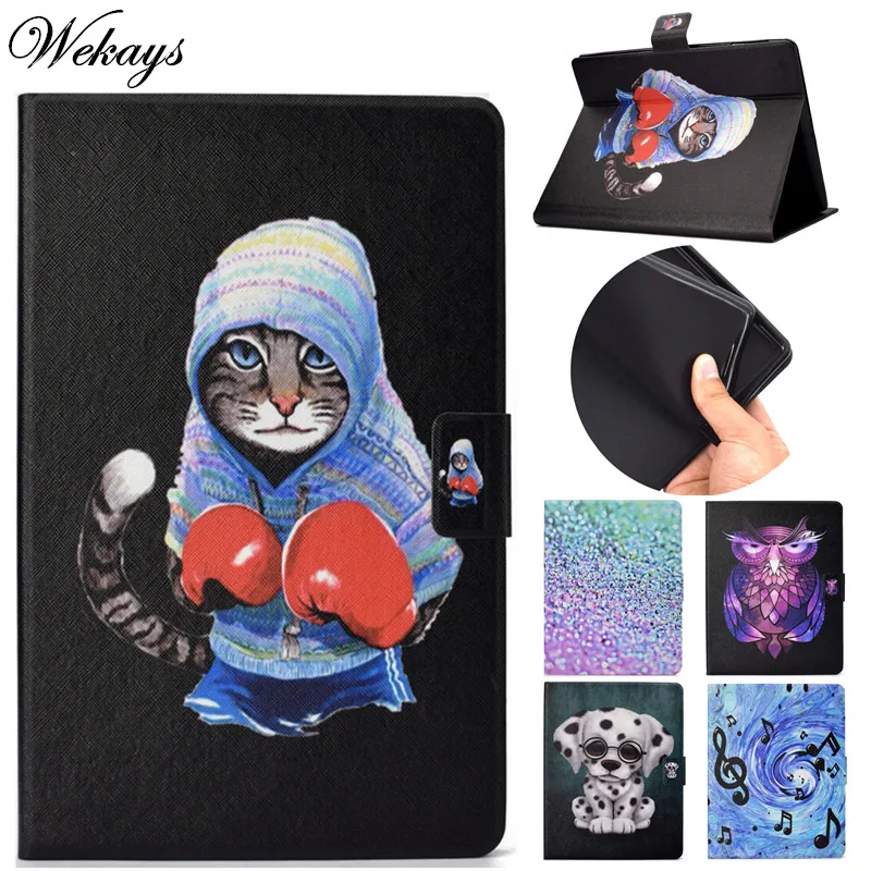 Wekays для Apple Ipad Air 2 6 A1566 A1567 мультяшный Кот кожаный флип-чехол Ipad6 чехол Air2 |