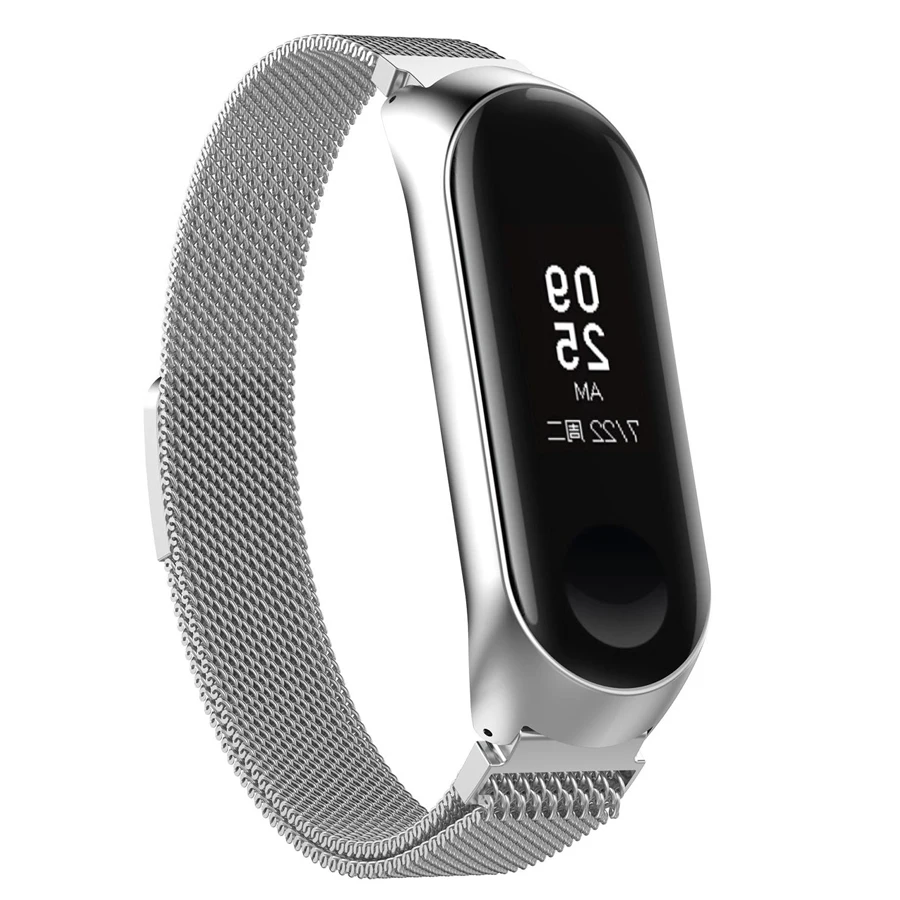 Для mi Band 3 браслет из нержавеющей стали mi lanese часы на магнитном ремешке для Xiaomi mi Band 3 4 браслет для mi Band 4 розовое золото