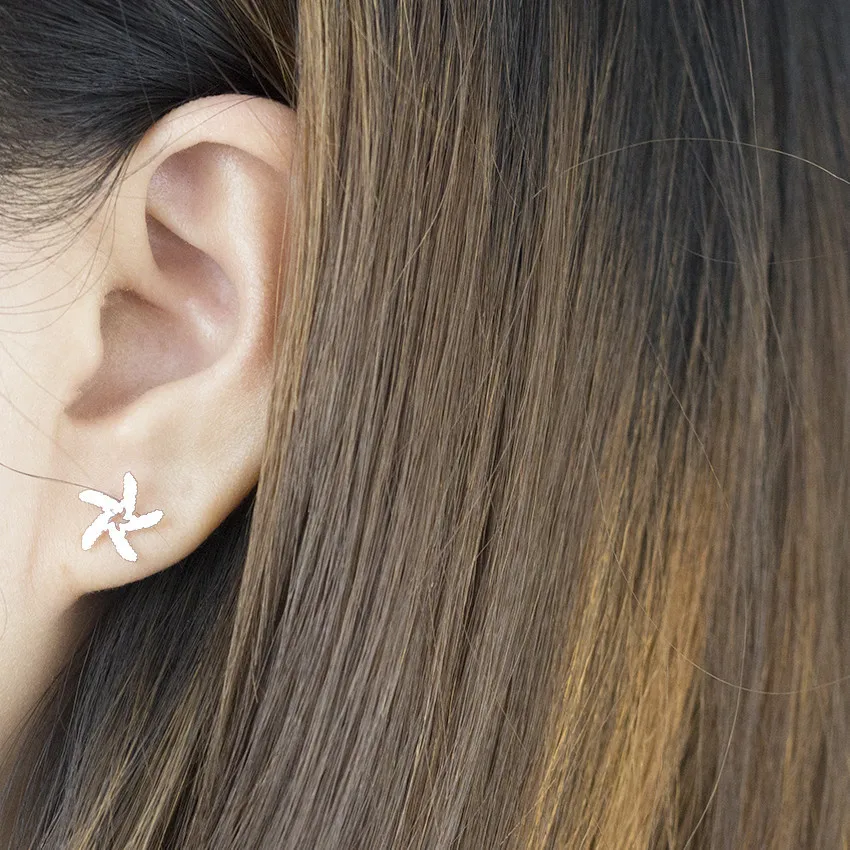 Женские серьги крабы из нержавеющей стали золотого цвета|animal stud earrings|fashion earringsstud