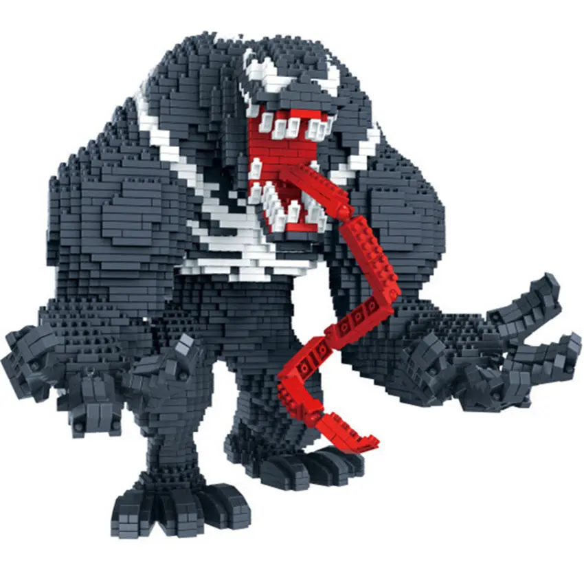 

4100pcs Diamond Mirco The strongest in the universe man's golden gloves 3d model building kits bricks blocks kids toys #8831-8