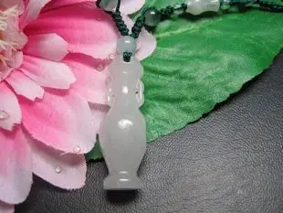 Чистое Натуральное халцедон белая подвеска в виде вазы ожерелье изысканное