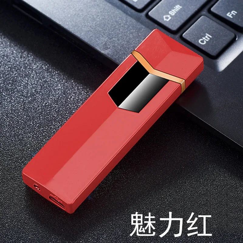 Новинка 2019 двусторонняя зажигалка с сенсорным экраном Портативная USB