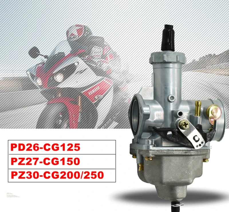 Карбюратор Keihin PZ26 PZ27 PZ30 карбюратор для мотоцикла Honda CG125 CG150 CG200 250cc бесплатная