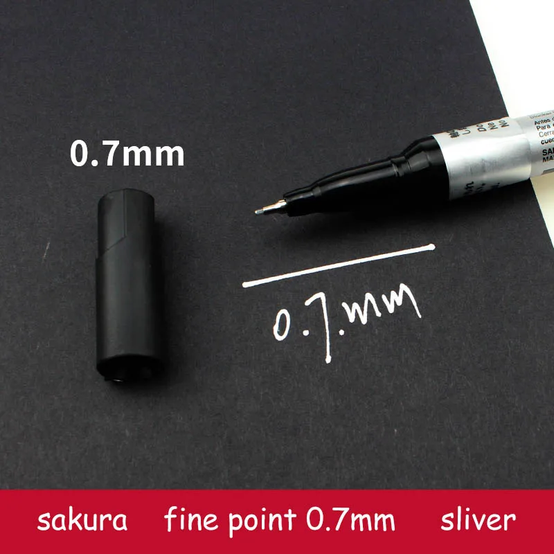 Цвет: желтый Sakura Pen-Touch Перманентная Краска Маркер Золотой Серебряный Белый блистер карты металлические ручки 1 мм тонкая 2 мм средняя 0,7 мм Экстра тонкая E EF - Цвет: Цвет: желтый