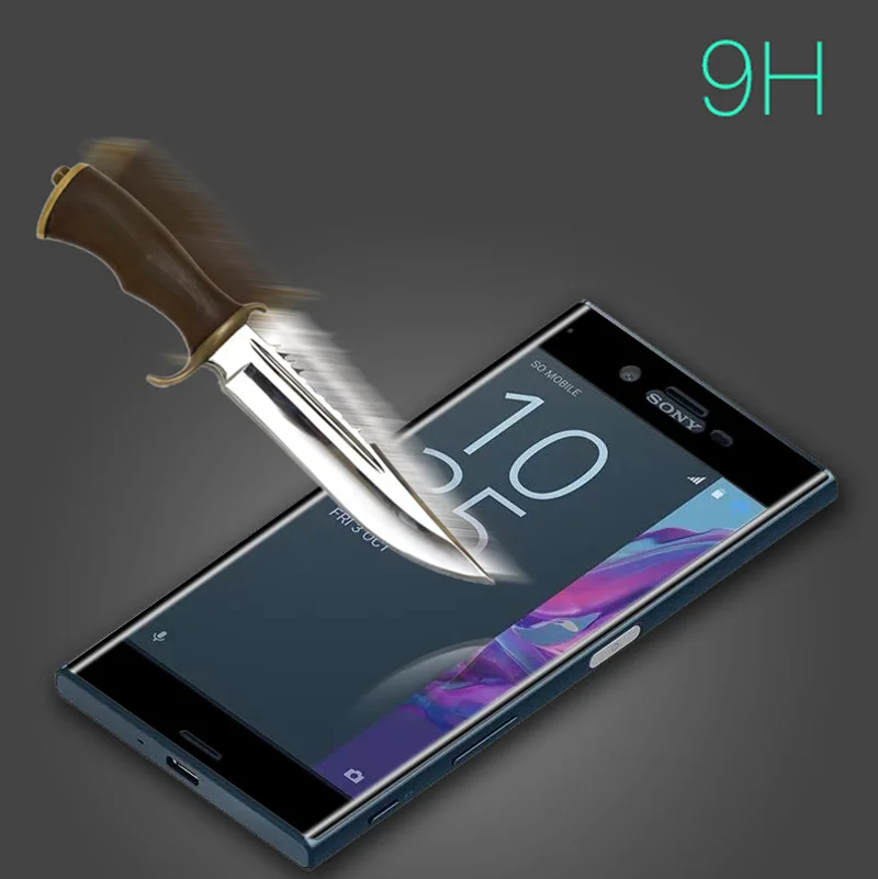9H 3D закаленное стекло LCD изогнутые полноэкранные протекторы чехол для Sony Xperia X/X