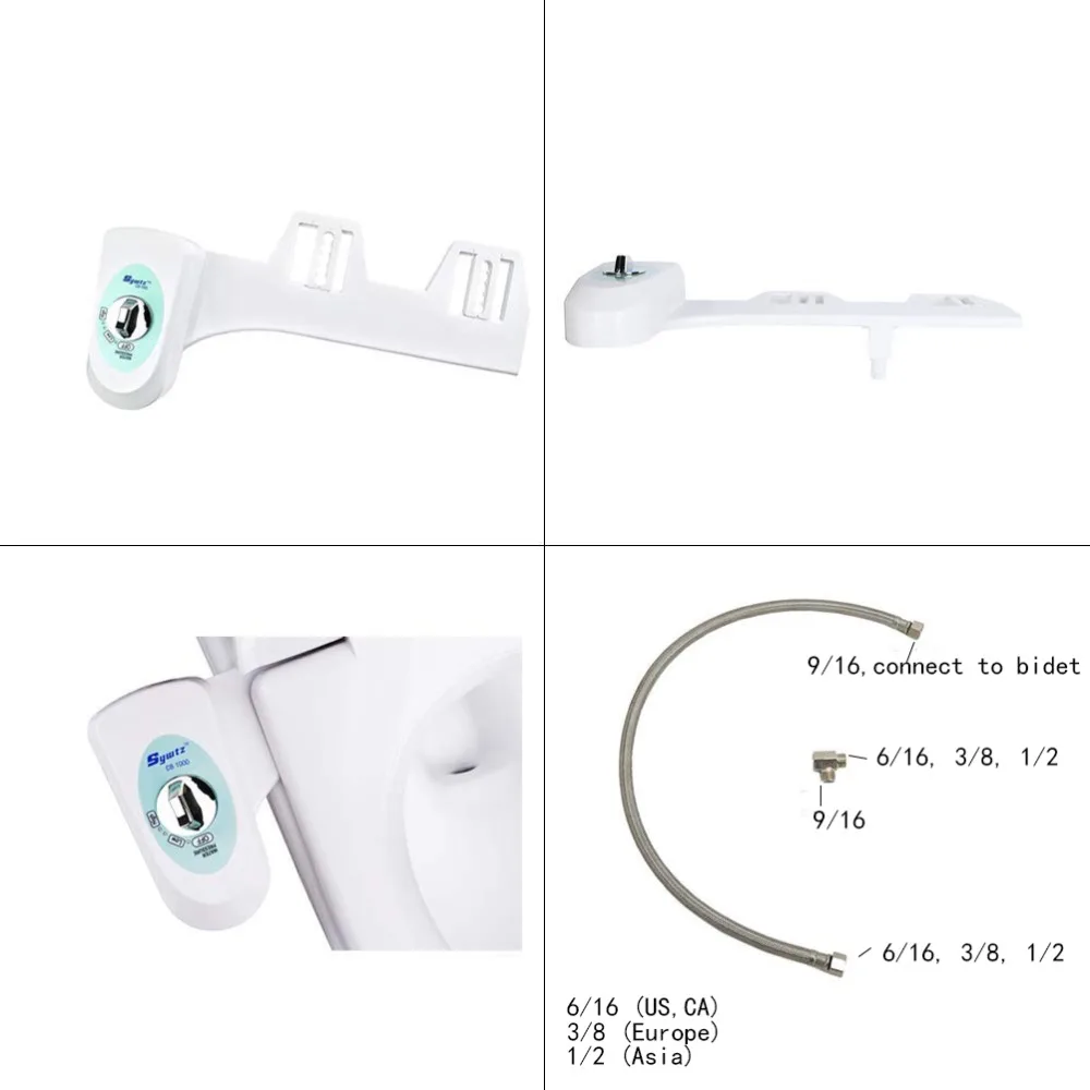 Sywtz холодная вода неэлектрический Ванная Комната Унитаз Биде Насадка с одним