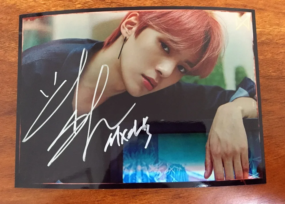 Ручная работа MONSTA X Minhyuk фото с автографом вы там 5*7 102018|Фотоальбомы| |