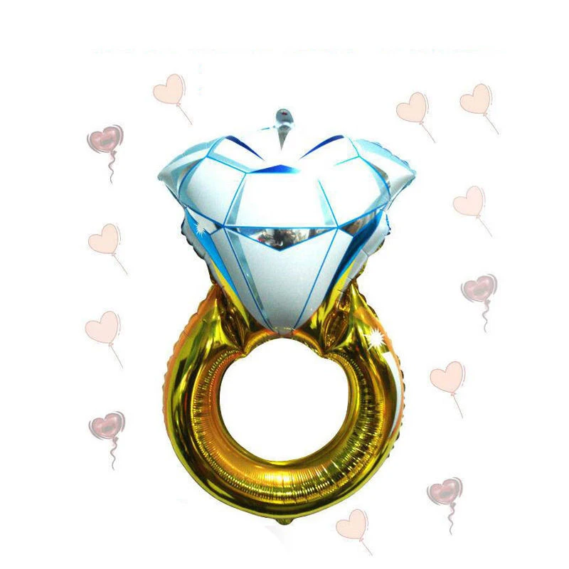 Свадебные принадлежности 30 дюймов/43 дюйма кольцо с бриллиантами алюминиевый шар