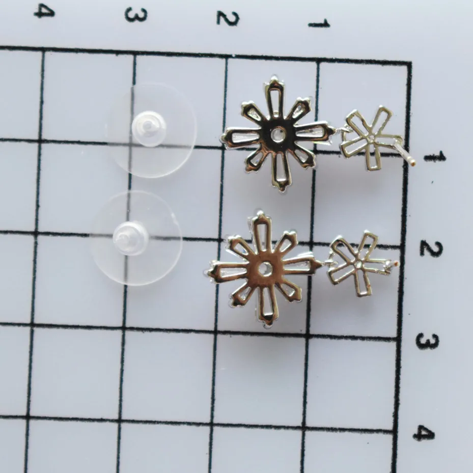 AAA + кубический циркон цветок Звезда висячие серьги Снежинка для женщин годовщина