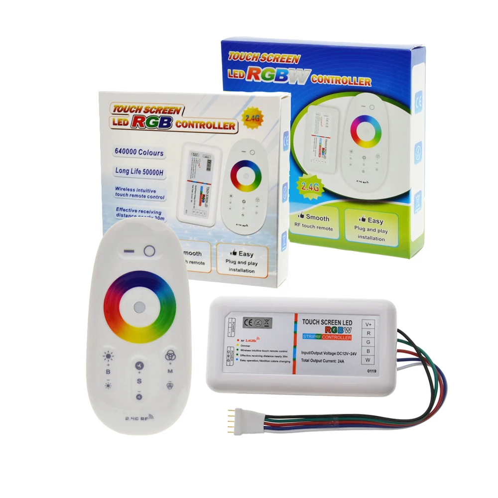 RGBW / RGB светодиодный контроллер с сенсорным экраном 2 4G DC12-24V 18A канал