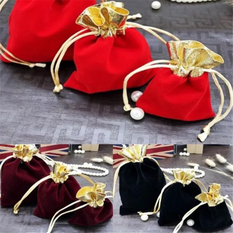 Модный новый подарок бархатная сумочка черный бархат высокого качества сумка