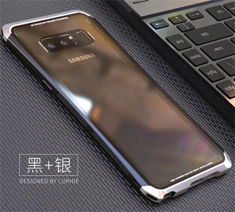 Для Galaxy Note 8 Чехол 9 Note8 прозрачный металлический стеклянный чехол для samsung Galaxy Note 8 Чехол 9 для coque samsung Note 8 Чехол 9