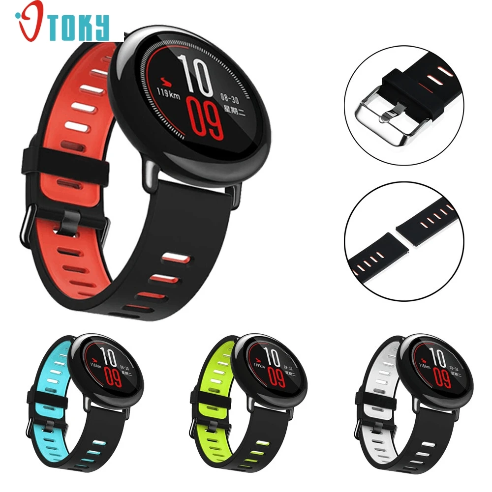 Силиконовый спортивный ремешок для Xiaomi HUAMI AMAZFIT H30 SEP5 замена 22 мм|strap band|replacement bandband