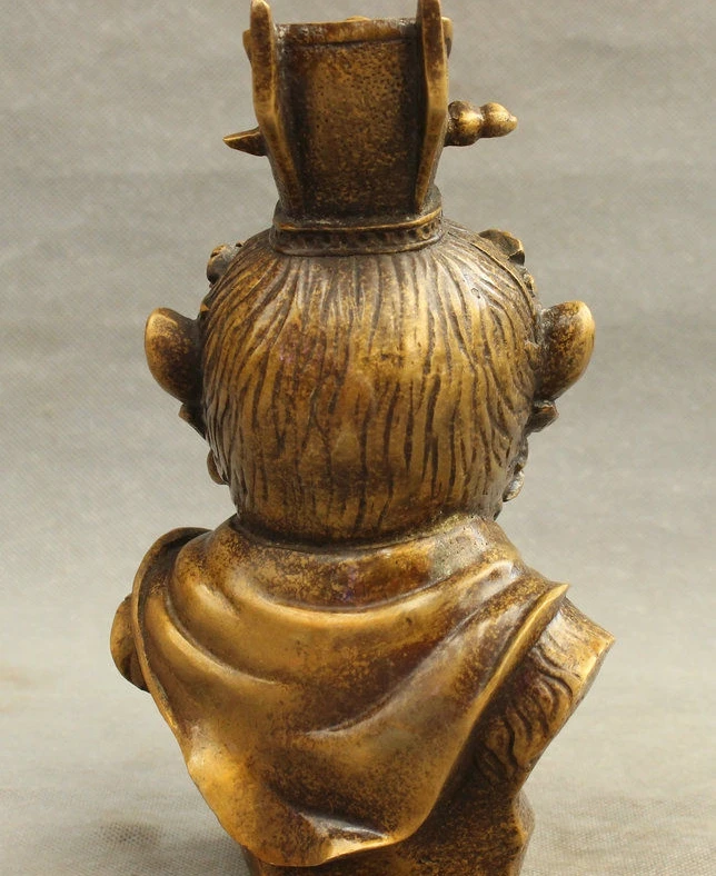 9 &quotКитайская Бронзовый народный Небесный дворец король солнце Укун Обезьяна