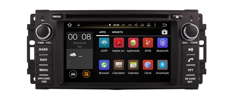 Android10 car multimedia dvd player for JEEP WRANGLER Compass Grand Cherokee Dodge 300C Sebring 2008-2011 radio stereo audio | Автомобили