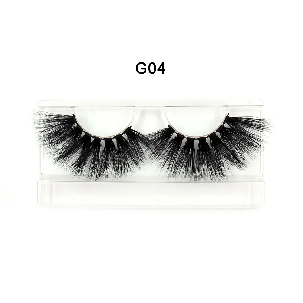 LEHUAMAO 25mm Eyelashes 3D Mink False Eyelash Long Wispy Fluffy Curly Lashes Cruelty Free Natural Lash Dramatic False Eyelashes