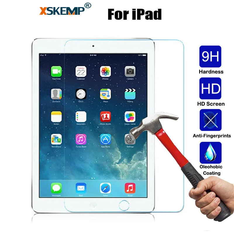 XSKEMP 9H Настоящее Закаленное стекло для Apple iPad mini 2 3 4 защита экрана Жесткий Чехол Pro