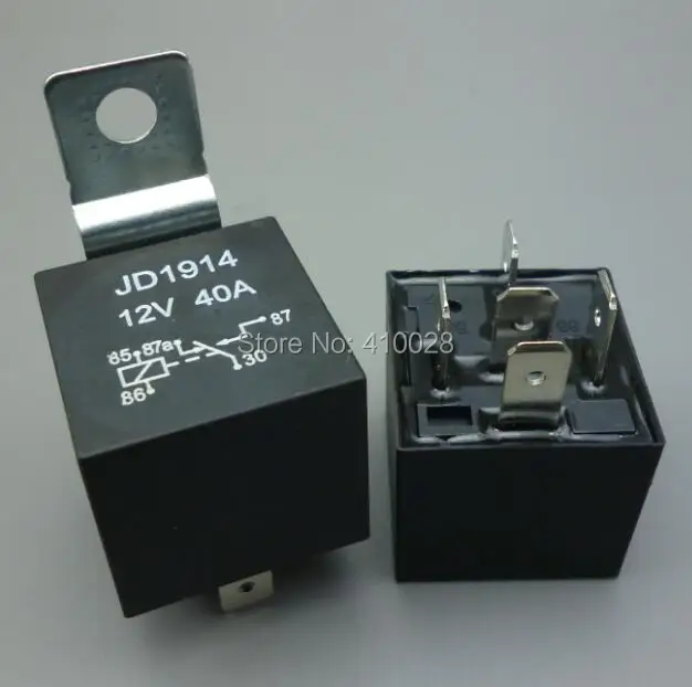 Shhworld Sea 5 шт. 30 100 автомобильное реле 12 В 5pin 40a долговечный черный медный терминал