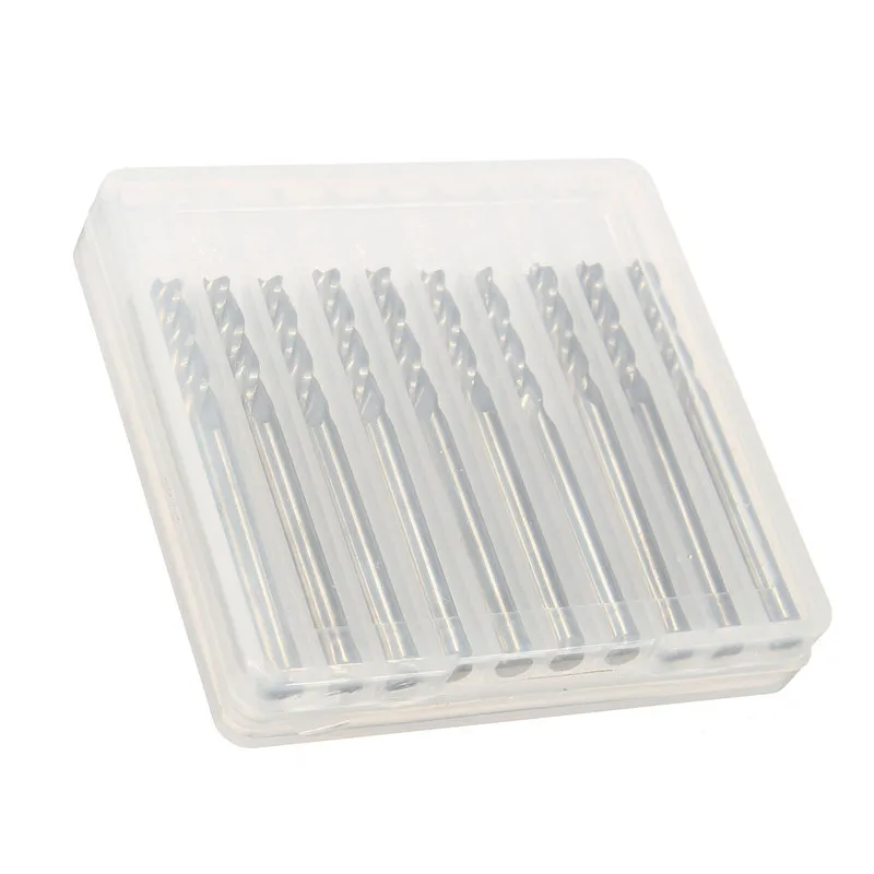 Новинка 10 шт. твердосплавный Фрезерный резак с хвостовиком 3 175 мм 4 Фрезы ЧПУ