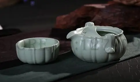 Ручной чайник чашка Quik 1 офисный дорожный чайный набор чайная керамический пуэр