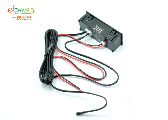 Eiemsun DIY Многофункциональные Высокоточные Часы внутри и снаружи автомобиля температура батареи Напряжение монитор Панель метр DC 12 В