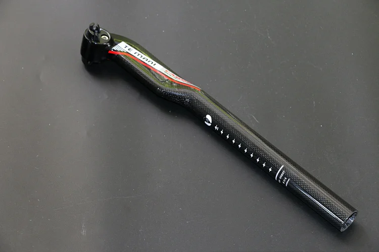 

TEMANI Full Carbon Fiber Bicycle Seat Post Road Mountain Bike Seatpost Offset 5/25 Degree Broken Wind Seat Tube 27.2/30.8/31.6mm