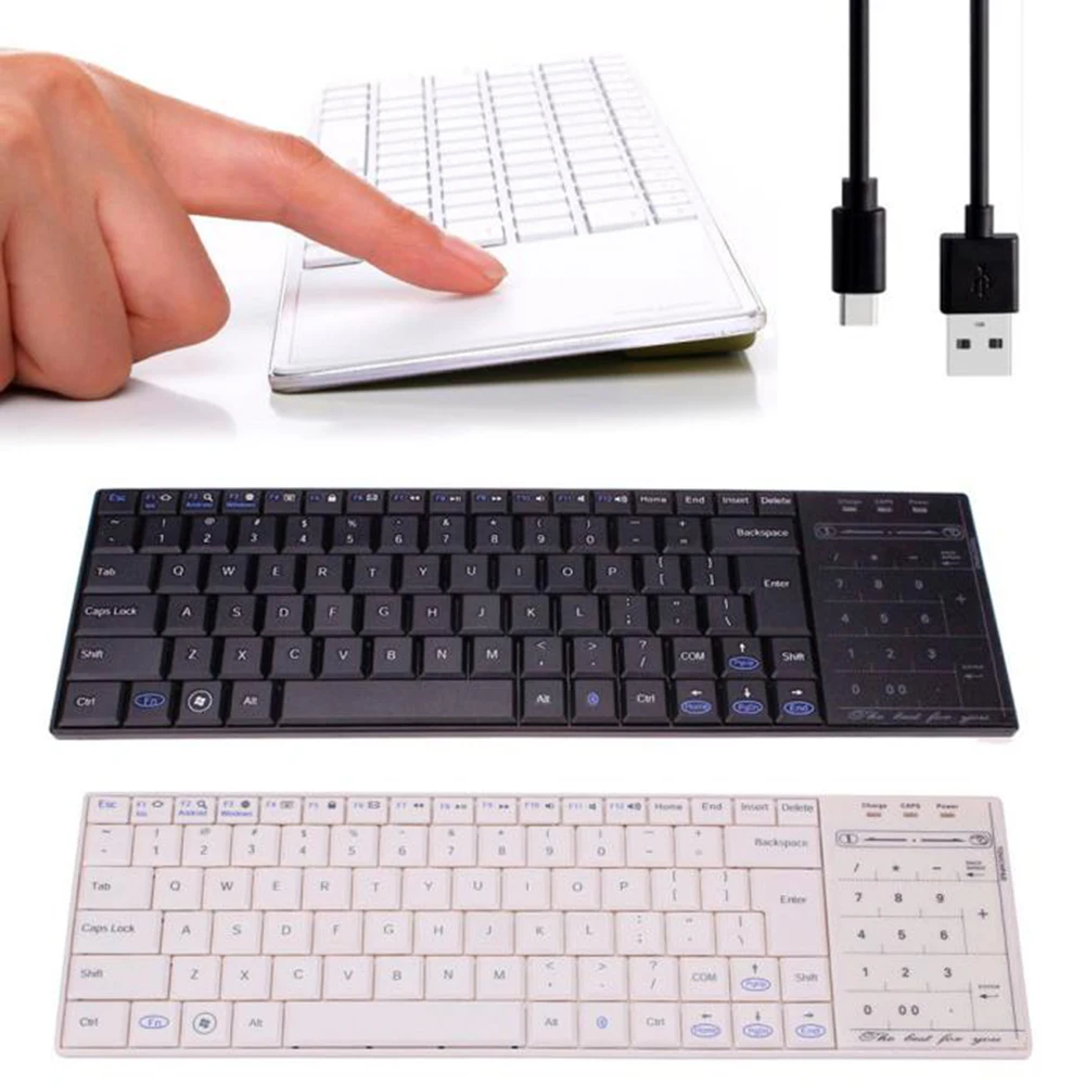 Chyi Подлинная Bluetooth 3.0 rf Беспроводной клавиатура с тачпадом мышь Ultra Slim мини сенсорной панелью для ПК Умные телевизоры IP ТВ android ТВ