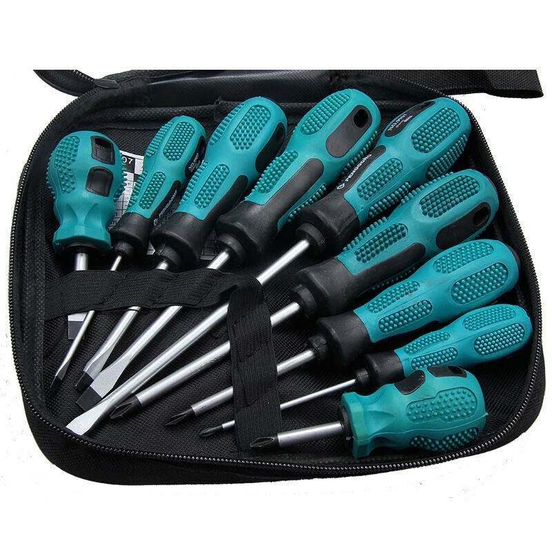 Набор прецизионных отверток комплект из 9 магнитных с крестообразными шлицевыми