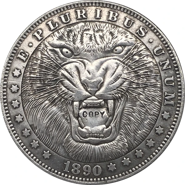 Хобо никель 1890 CC сша монета моргана доллар копия тип 109|Безвалютные монеты| |