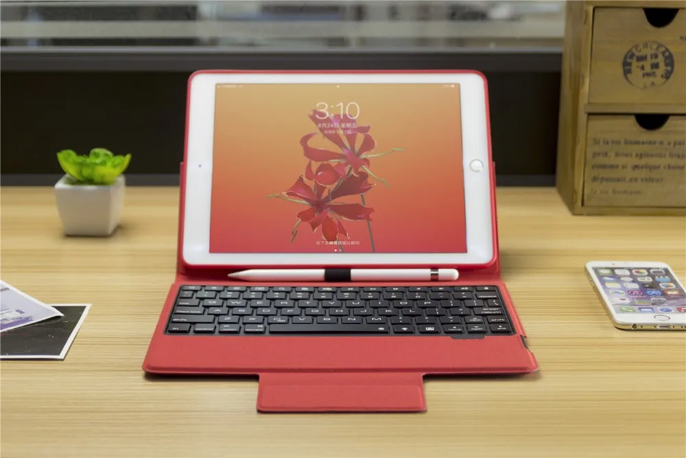 Для iPad Pro 10,5 чехол Bluethooh клавиатура контроль сна Подставка чехол карандаш держатель Чехлы для iPad 9,7 чехол