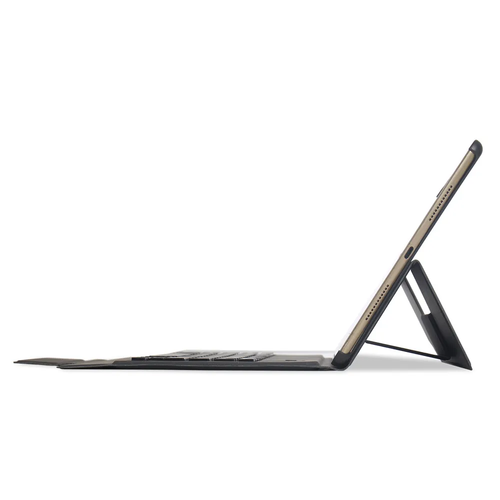 Планшет клавиатура для iPad Pro 9 7 Air1/2 ультра алюминиевая Bluetooth с кожаным чехлом