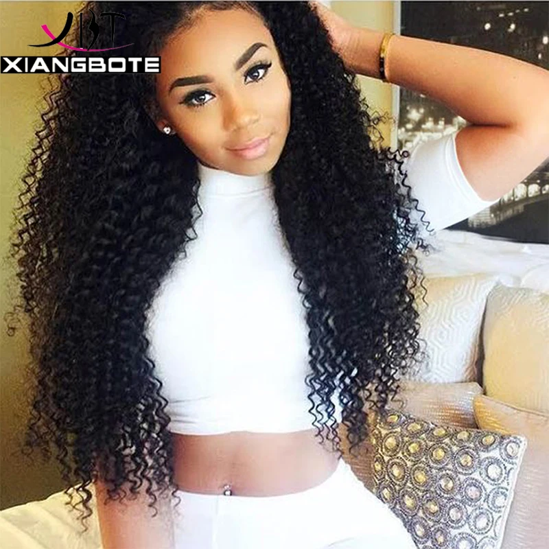 Бразильский Вьющиеся Волосы С Закрытием 3 Связки 7А Бразильского Виргинские