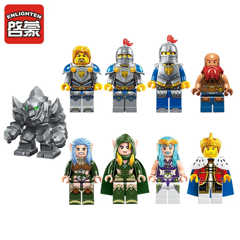 Просвещения Building Block войны of Glory замок рыцарей битва Bunker 9 цифры 1541 шт. Развивающие